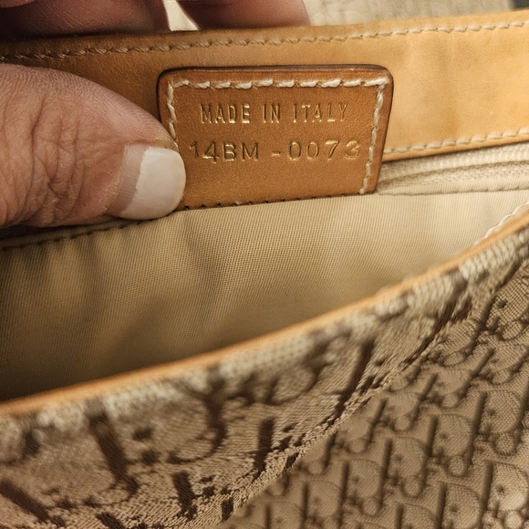 Vintage Christian Dior Trotter Messenger Bag Canvas & Leather Galliano Era - Picture 6 of 11